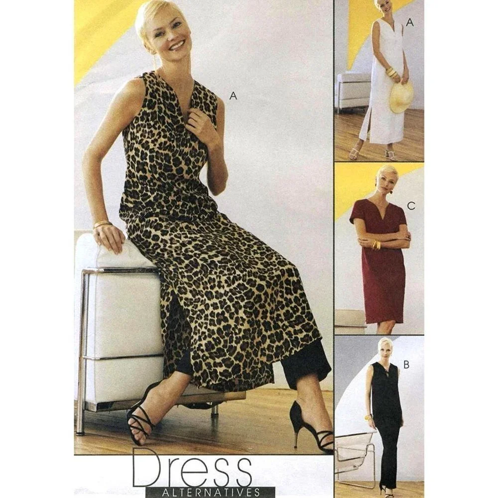 McCalls Sewing Pattern 3227 Dress Top Pants Misses‎ Size 6-12
